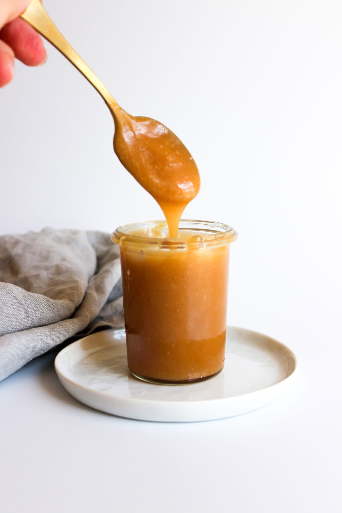 Salted caramel sauce for drizzling